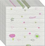 NEXTLY 50 x 3D NEXTLY öntapadós tapéta készlet, falra vagy mennyezetre, vízálló, állítható, erős ragasztó, könnyen felszerelhető, lefedettség 26, 5 nm, 70x77 cm, modern dizájn, sokszínű, 57-es kód (s50tpt57m