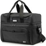 Zagatto Nagy hőszigetelt táska, Hűtőszekrény, Zagatto, Fekete, Uzsonnásdoboz, Ideális piknikhez, strandra, családi kirándulásokhoz, 22 L, Méretek 37x22x28, Szigetelt fő rekesz, Állítható vállpánt, ZG909 (ZG90