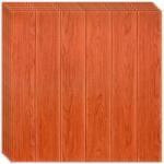 HOZRO 10 db-os HOZRO öntapadós 3D tapéta készlet, fa panel utánzat modell, 4, 9 négyzetméter területet fed le, modern dizájn, nagyon könnyen felszerelhető, Narancs fa panelek (TAPET65-10BUC)