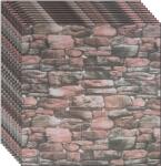 NEXTLY 10 db-os 3D NEXTLY öntapadós tapéta szett, falra vagy mennyezetre, vízálló, állítható, erős ragasztóval, könnyen felhelyezhető, 5, 3 m2 fedettség, 70x77 cm, modern design, többszínű, kód: J7446-6 88RO