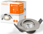 OSRAM állítható süllyesztett LED spotlámpa, 4, 3W, 350 lm, meleg fény (2700K), átmérő 88, 50 mm, Alumínium, Brushed Nickel