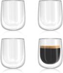 Navaris 4 db-os pohár dupla falú baroszilikát üvegből, Navaris, hőálló, Cappuccino, Latte, Latte Macchiato, Tea, 450 ml (47547.01.3)