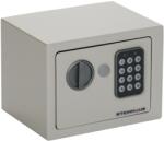 Steinhaus Elektronikus acél széf + kulcs, 150x200x150 mm, Krém