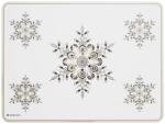Ambition Art Deco Stars asztali alátét 40x30 cm nagy hópelyhek (21248)