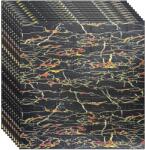 NEXTLY 50 db-os 3D NEXTLY öntapadós tapéta szett, falra vagy mennyezetre, vízálló, állítható, erős ragasztóval, könnyen felhelyezhető, 26, 5 m2 fedett terület, 70x77 cm, modern design, fekete többszínű, kód: