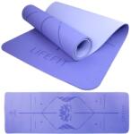 LIFEFIT LIFEFIT YOGA MAT LOTOS DUO, 183x58x0, 6 cm, kék