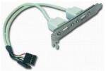 Gembird Adaptor USB Gembird 2x USB, Bulk (CCUSBRECEPTACLE)
