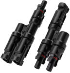 Anker Cablu conector de incarcare solara Anker Solix MC4 cu 2 porturi, Negru (a24v4011) - cel