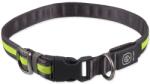 Dog Fantasy Dog Fantasy USB LED zgardă din nailon iluminată S-M verde 35-50 cm