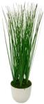  Fű Műnövény kerek fehér kaspóban 45cm