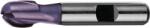 FORMAT Freza cu Cap Sferic HSS Co8, Tip N, din 327, Scurta, 2 Taisuri, HSS Tiain, R 1.5 R 3 / 6, L 5 / 49 (FR.2122XX0300)