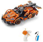 WIKY RC Set de construcție Mașină portocalie RC cu telecomandă 18, 5 cm (WKW050867)