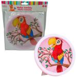  Pictură cu diamante cu ramă - Papagal ara desenat 17 cm (SK26PC-7614)