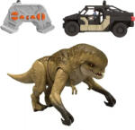 Mattel Jurassic World: Újjászületés RC távirányítós Distortus Rex dino figura és terepjáró, Rebirth (JGB65) - jatekbirodalom
