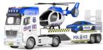 Wiky Rendőrautó vontató 55 cm és helikopter effektusokkal készlet (WKW049438)