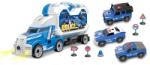 Wiky Rendőrségi kamion 3 csavarozható autóval, effektekkel, 42 cm (WKW049398)