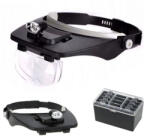  Nagyító Fejpánt LED Lámpával és 4 Cserélhető Lencsével - Fekete - fizz - 5 390 Ft