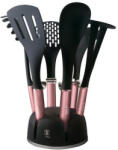 Berlinger Haus I-Rose Collection 7 részes nylon konyhai eszköz készlet állvánnyal (BH-6244)