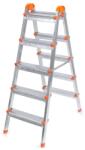  Scara dubla din otel 5+5 trepte, 110cm inaltime, 120kg, 6.5kg R5.5S (R5.5S)