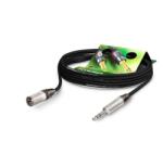 Neutrik Cablu audio XLR 3 pini la jack stereo 6.35mm T-T 15m, NEUTRIK SGN4-1500-SW (SGN4-1500-SW)