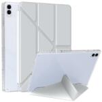  CRYSTAL Husă tip flip pentru Samsung Galaxy Tab S11 Ultra gri deschis