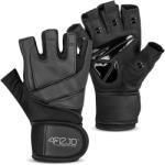 4FIZJO PRO edzőkesztyű csuklótámasszal edzőterembe XL fekete