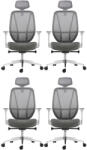 Mercury 4PACK Ergonomikus irodai szék AFRODITE szürke (4 db)