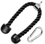 Retoo Tricepsz edzőkötél fitnesz gyakorlatokhoz, karabínerrel, 200 kg teherbírással, RT (S241)