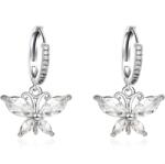 HARAHU Zircon Butterfly Fülbevaló - Ezüst KP38996
