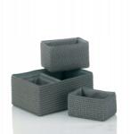 Kela Rimossa 5db kosárkészlet, szürke műanyagból (21783)