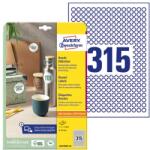 AVERY Etikett AVERY L6019REV-25 10mm kör univerzális (L6019REV-25) - irodaszerwebaruhaz