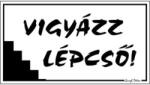Gungl Dekor Piktogram Vigyázz lépcső! fehér (000/ 480F) - irodaszerwebaruhaz