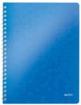 Leitz Spirálfüzet kockás LEITZ Wow A/4 80 lapos kék (46380036)