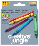 Creative Jungle Zsírkréta CREATIVE JUNGLE Grey kerek hegyezett 12 színű (CFA2452) - irodaszerwebaruhaz