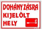 Gungl Dekor Matrica Dohányzásra kijelölt hely fehér piros "C (221 / 20) - irodaszerwebaruhaz