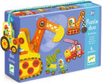 DJECO Párositó puzzle - Munkagépek, 12 db-os - Articulo vehicles