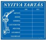 Gungl Dekor Piktogram Nyitva tartás /számokkal/ 7 napos kék (010/ 1K) - irodaszerwebaruhaz