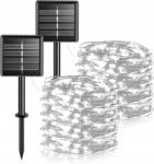  Lámpák Napelemes Fénylánc 14m Hideg fehér 2db (211041365)