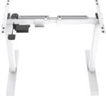 Aarven , 1 motoros, 2 szegmensű, fehér, állítható magasságú asztaltalp (ET1-WH)