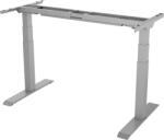 Aarven 2 motoros, 3 szegmensű, ezüst, állítható magasságú , asztaltalp (ET3-SL)