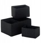 Kela Rimossa kosárkészlet 5db, műanyag, fekete (21780)