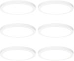 QAZQA 6 darabos süllyesztett vagy felületre szerelt spotlámpa készlet fehér 30 cm LED-del, 3 fokozatú Dim to Warm - Trans (109907)