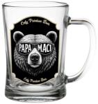 Neves Ajándék Papa Söröskorsó 500 ml - Papa Maci - Söröskorsó Papáknak (SS388)