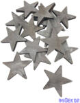  Fa dekor csillag - Szürke
