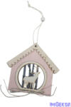  Havas fa ház szarvassal - Rózsaszín