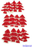  Filc fenyőfa szett - Piros