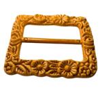 Miju Dekoratív Csat Dombornyomott Virágokkal Elegáns Kiegészítő Kézműves Termékekhez (Klamra Dekoracyjna)