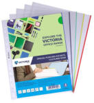 Victoria Genotherm, lefűzhető, színes szélű, A4, 50 mikron, víztiszta, VICTORIA, vegyes színű (25db/csomag) (GLFVA450VSZSZ)