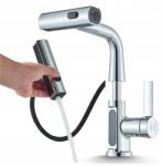 Ari Mosdó Csaptelep Fürdőszoba csaptelep kihúzható kifolyócsővel Modern Króm (Bateria Umywalkowa 0000154)