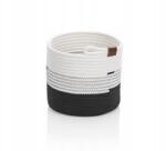 Kela Hedda kosár 23 cm pamut/poliészter keverék fehér/fekete (KL-24456)